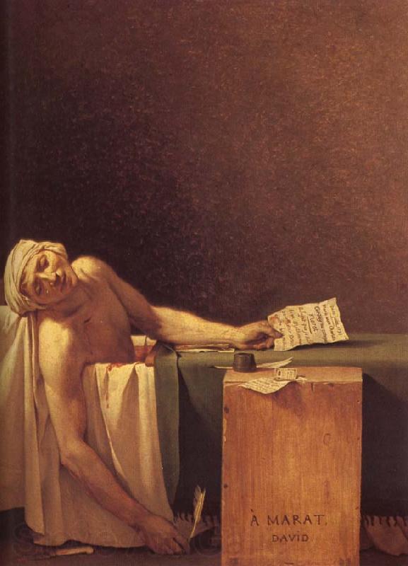Jacques-Louis David The death of Marat